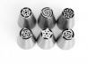 Russian Instant Flower Stainless Steel Piping Tips Set Of 6