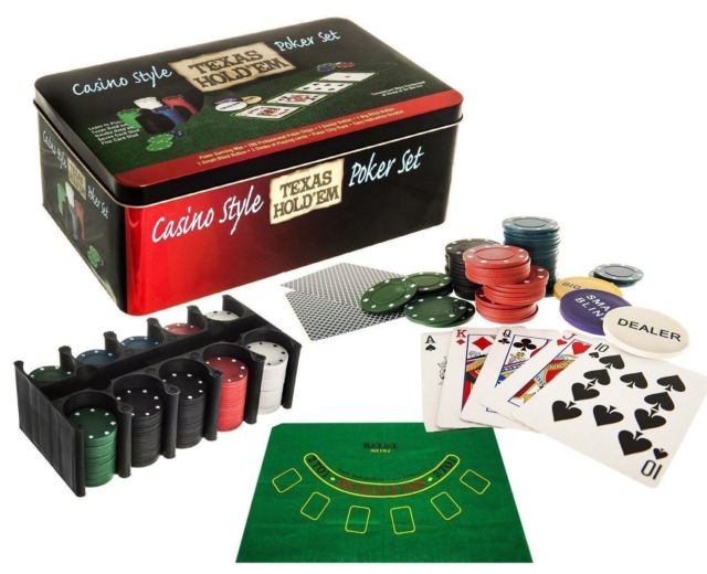 TEXAS HOLD EM Poker Set — Red Fox Party Supplies