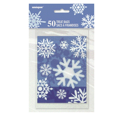 Snowflake 50 Treat Bags