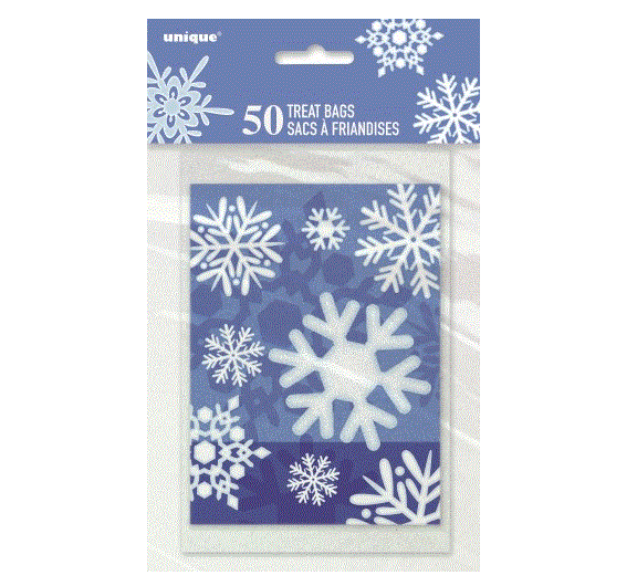 Snowflake 50 Treat Bags