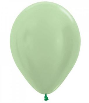 Pearl Satin Green 30cm Balloon Pk 100
