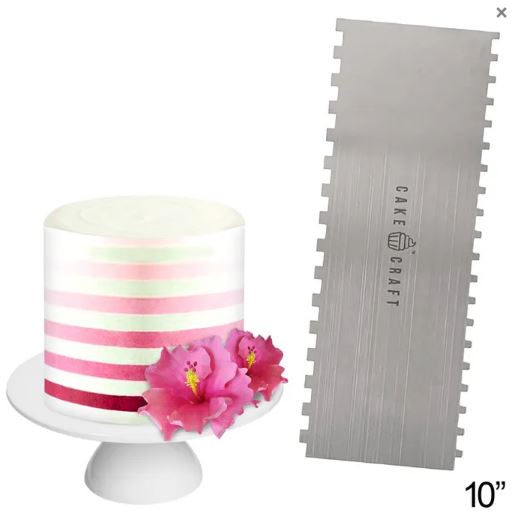 Buttercream Comb | Thin Stripes | 10 Inch