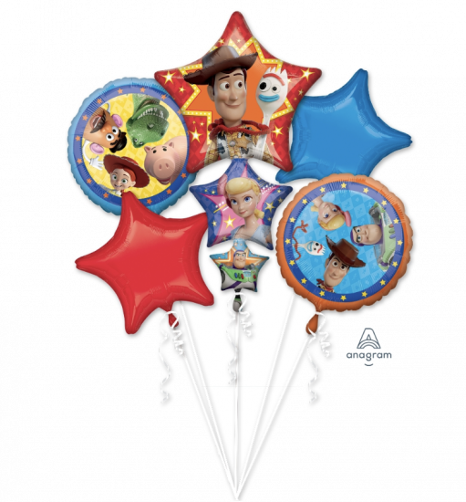 Foil Balloon Bouquet Toy Story 4 Set Of 5
