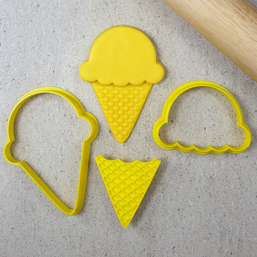 Cutter & 3D Embosser Set - Ice Cream