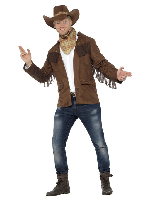 Western Sheriff Adult Costume Brown XXL