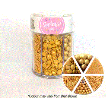 Sprink'd 6 Cavity Assorted Sprinkle Jar 200g