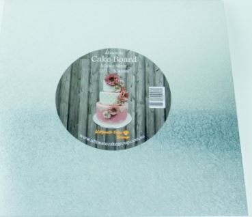 Masonite Square 10'' Square Silver Cake Board