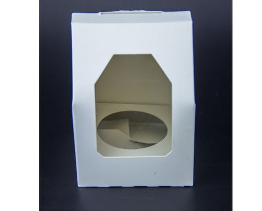 Single Cupcake Box With Insert - White