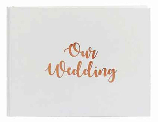 Rose Gold/White - Our Wedding Guest Book