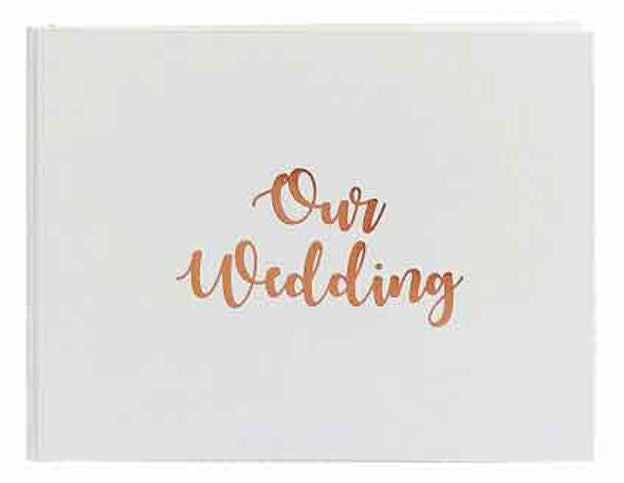 Rose Gold/White - Our Wedding Guest Book