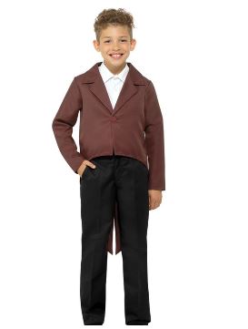 Kids Tail Coat-Brown