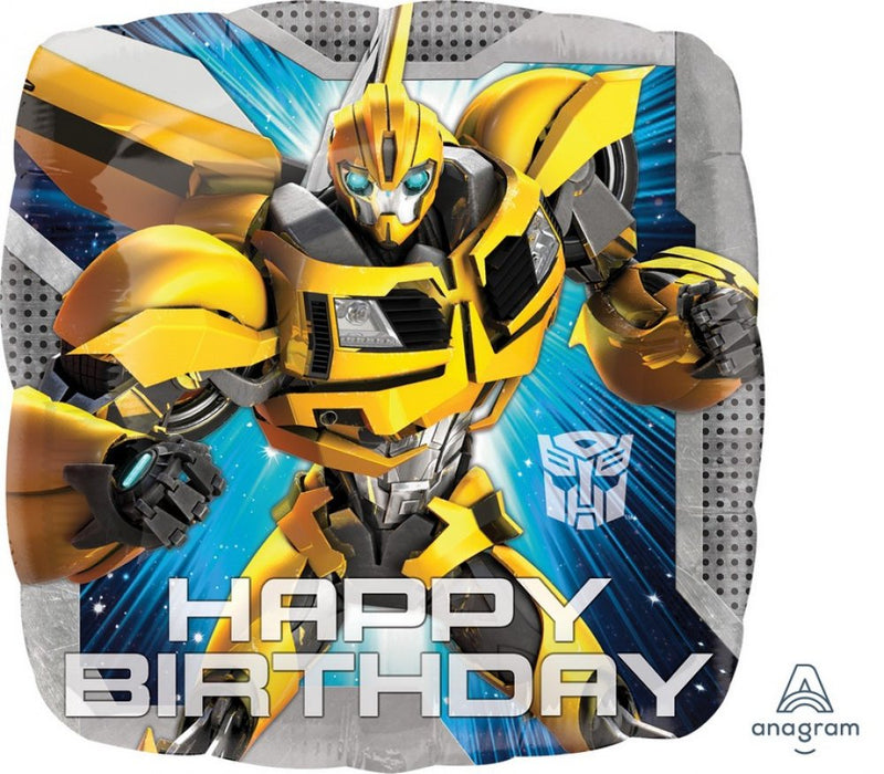 2 - Sided Transformer Foil Balloon 'Happy Birthday' 18''/43cm