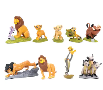 The Lion King Plastic Figurines 9 Piece Set