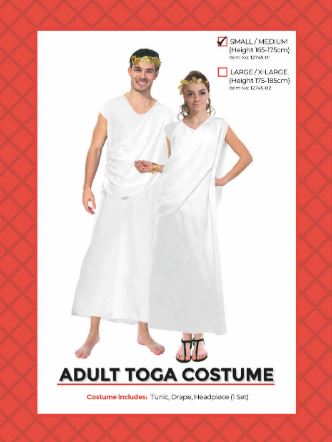 Toga Adult Costume