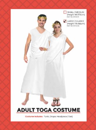 Toga Adult Costume