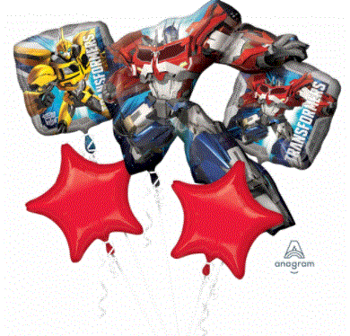Transformers Animated Foil Balloon Bouquet