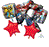 Transformers Animated Foil Balloon Bouquet