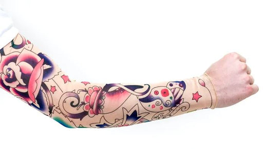 Rose Tribal Tattoo Sleeve
