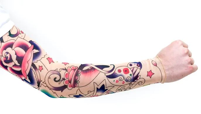 Rose Tribal Tattoo Sleeve