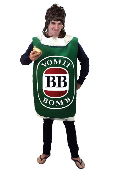Costume Vomit Bomb Bogan Beer Can