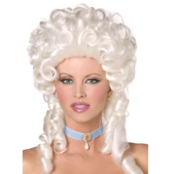 White Baroque Wig