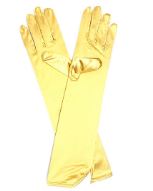 Yellow Satin Gloves